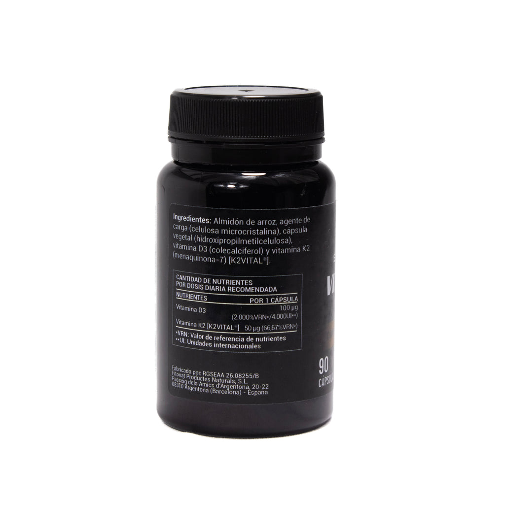 Vitamina D3 + K2 (90 cápsulas)