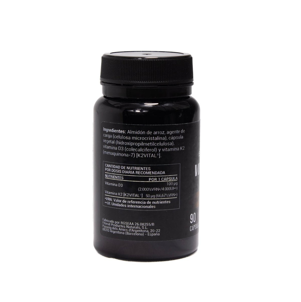 Vitamina D3 + K2 (90 cápsulas)